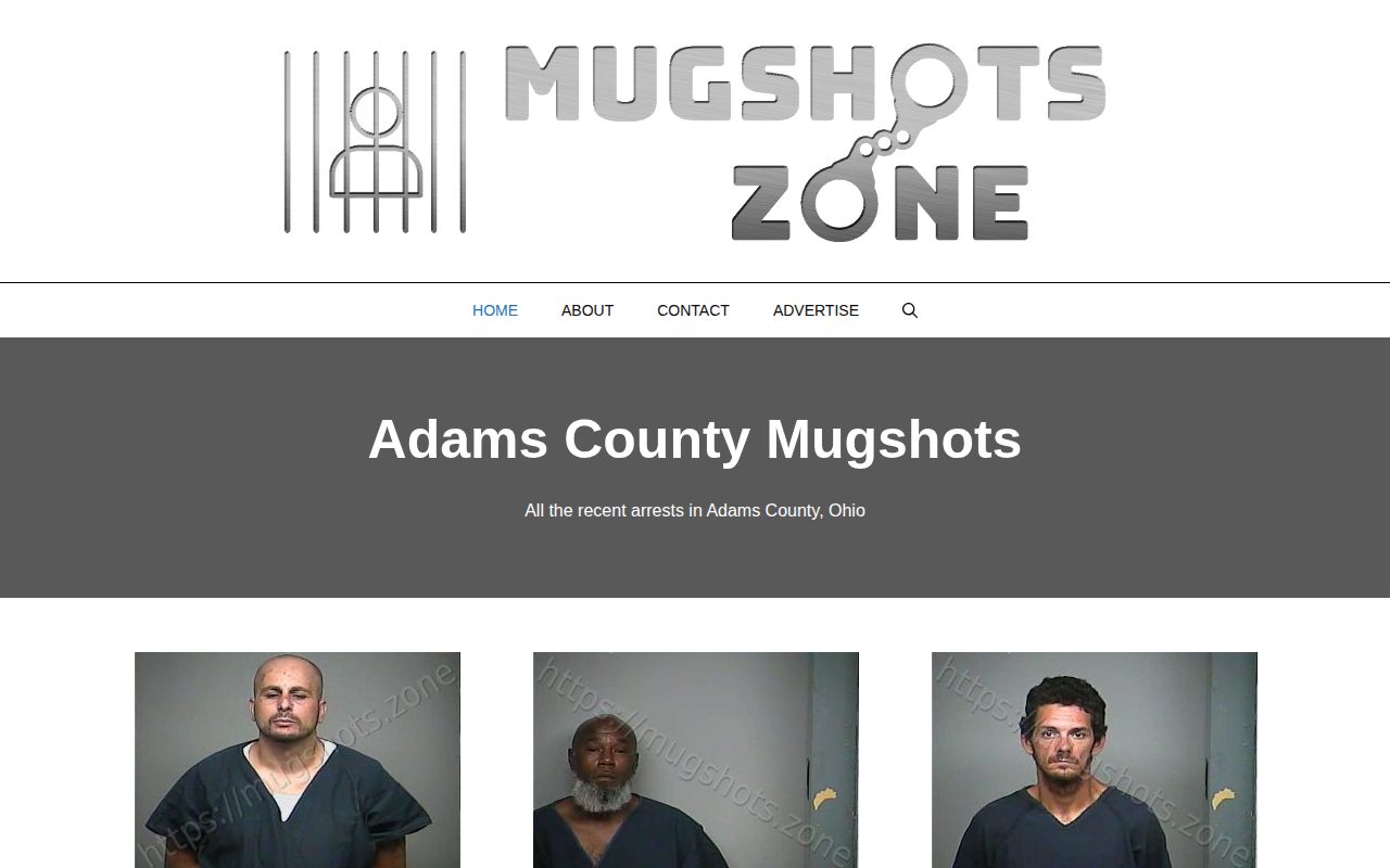 Adams County booking-style secondary index at Mugshots.zone