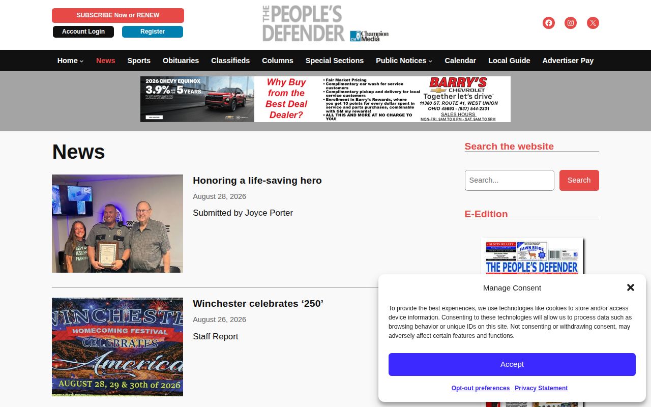 Adams County crime news category at the People’s Defender